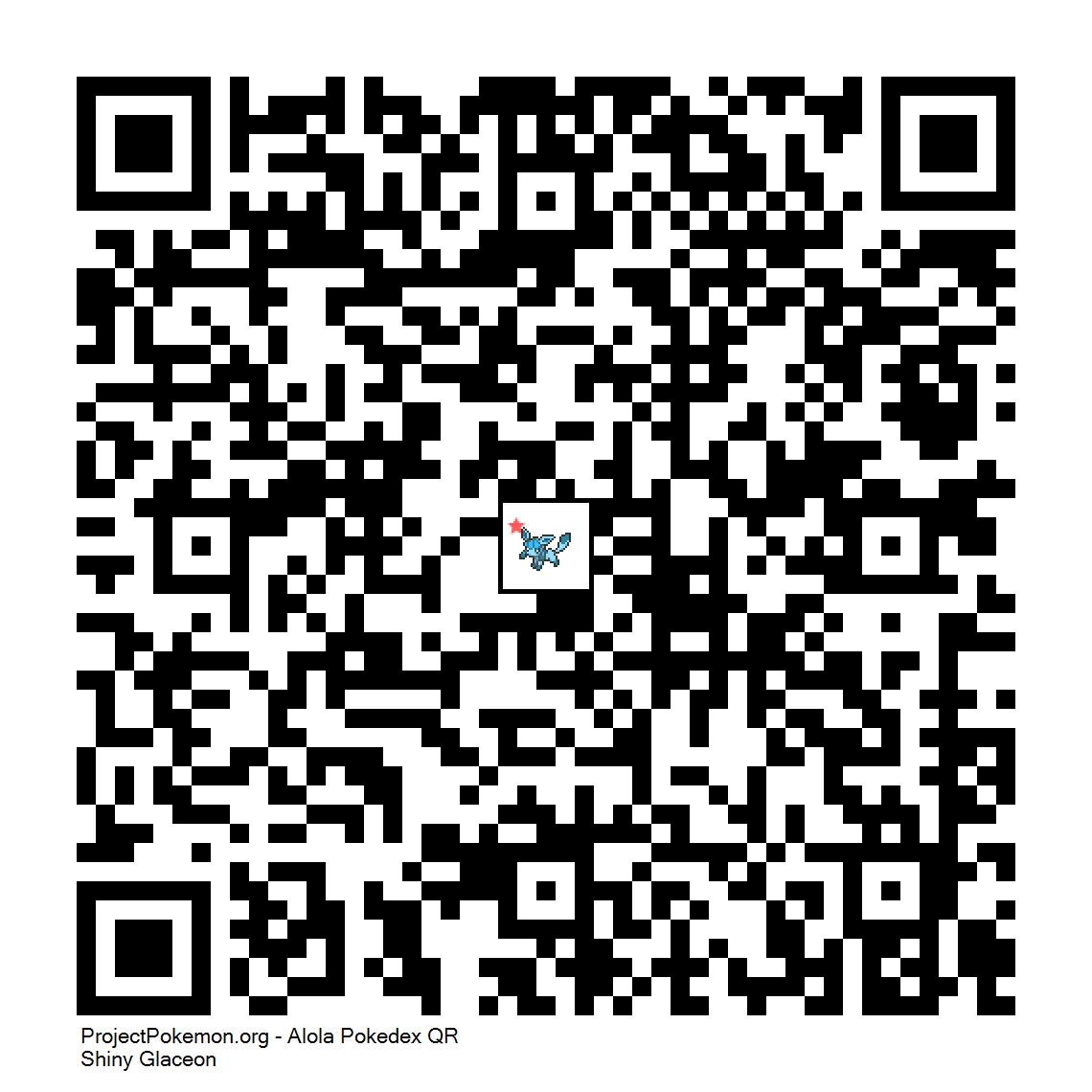 Cdigo QR de Glaceon variocolor